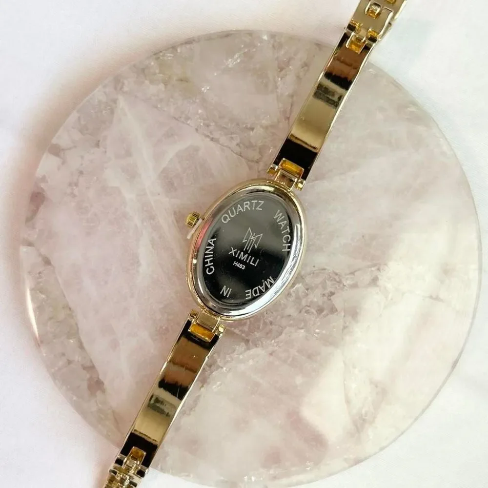 Vintage Inspired Luxury Gold Tone Watch